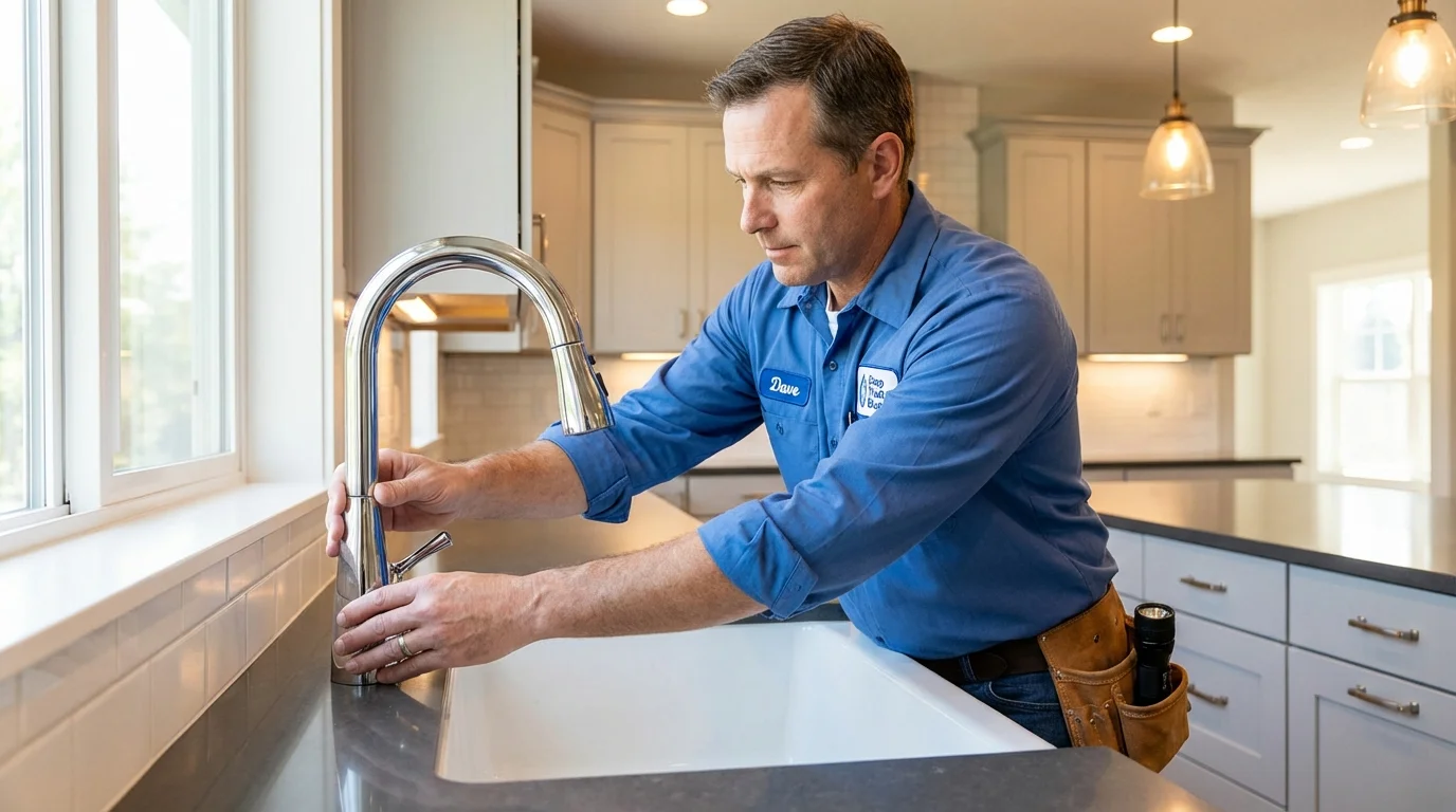 Kitchen faucet installation by Johns Plumbing LLC in Cairo